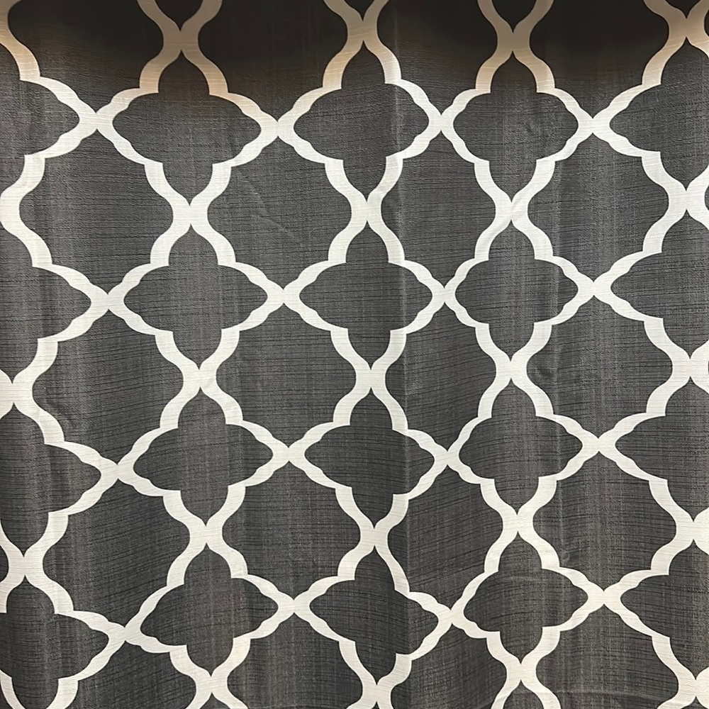 Barely used dark gray curtains